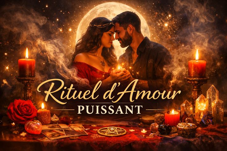 rituel amour puissant avec bougies rouges et encens