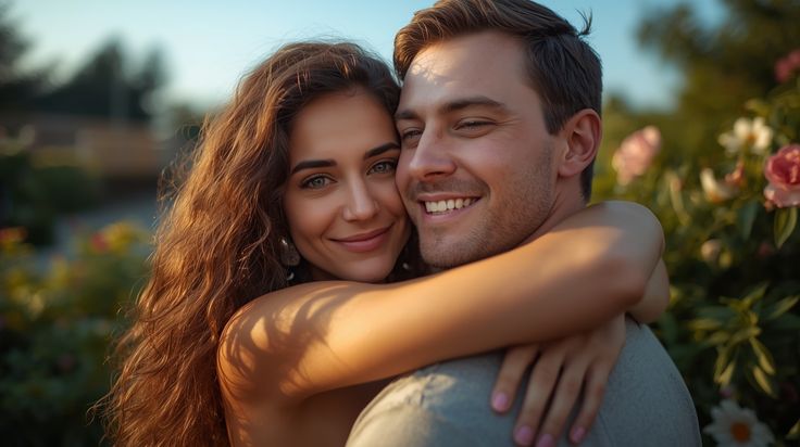 couple heureux réconcilie après rupture retour affectif réussite amour