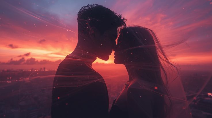 illustration d’un retour affectif réussi, montrant deux personnes se reconnectant malgré la distance géographique