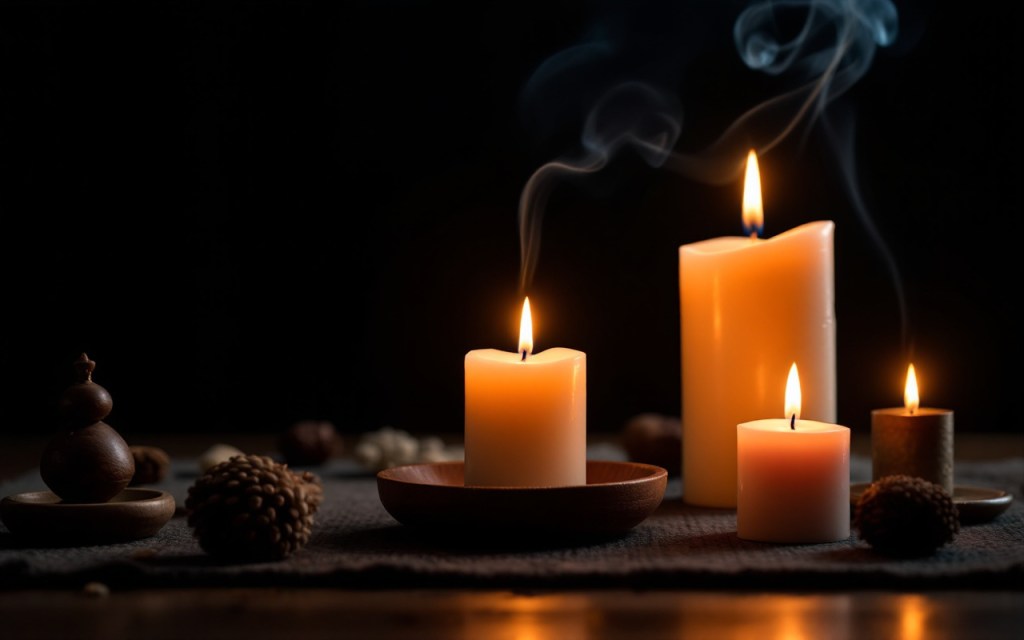 rituel puissant pour fidéliser son partenaire avec bougies et encens marabout Nawan