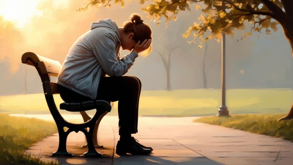 personne réfléchissant à ses difficultés sentimentales et à ses blocages amoureux