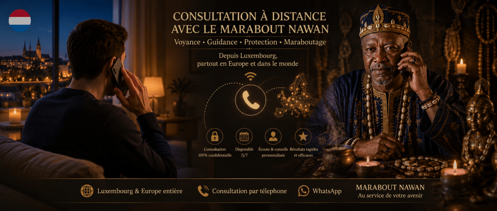  consultation téléphonique avec le voyant médium Nawan, accessible depuis Luxembourg, Bruxelles, Paris et toute l'Europe pour rituel et voyance