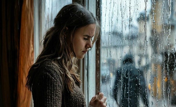 femme pensive solitude questionnement amoureux