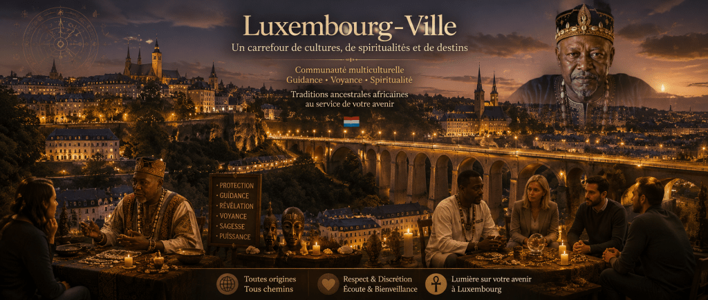 vue de Luxembourg-Ville illustrant le contexte multiculturel où la consultation d'un marabout comme Nawan répond à un besoin profond