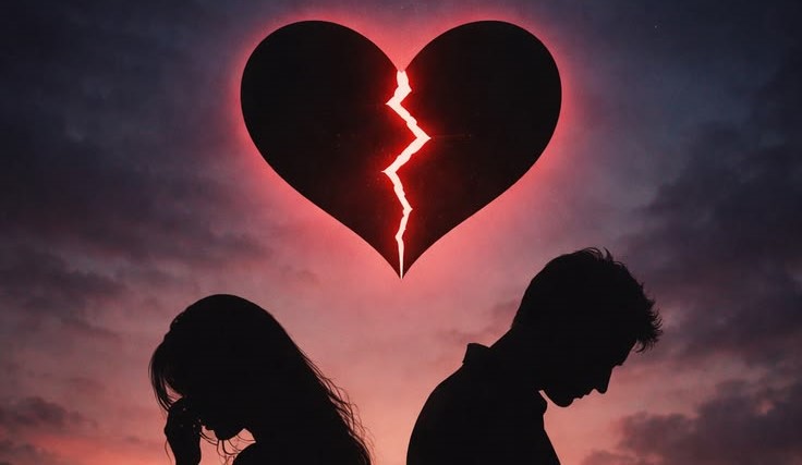 illustration symbolisant une personne en période de rupture ressentant une baisse d’énergie affective et un affaiblissement du magnétisme amoureux