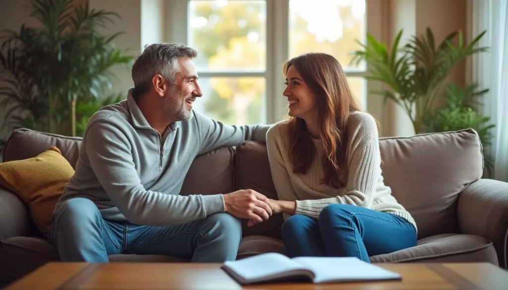 couple réconciliation amour relation retrouvée après difficulté