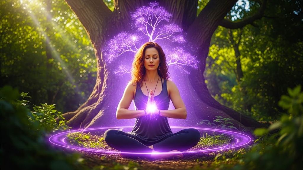 personne méditant et développant une énergie positive pour attirer l’amour naturellement