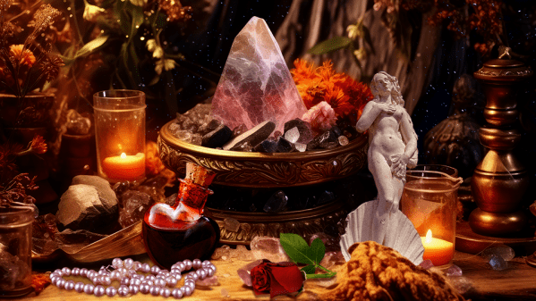 symboles traditionnels d'amour, de réconciliation et de protection spirituelle utilisés par le grand marabout Nawan dans ses rituels affectifs