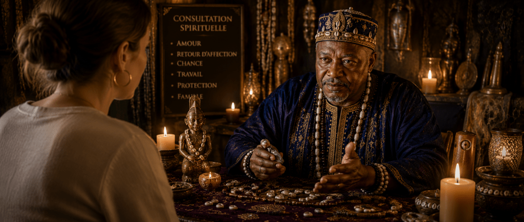 consultation avec le marabout Nawan pour retour d'affection et rituels amoureux