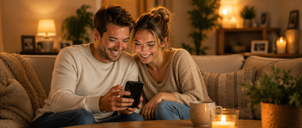 couple serein consultant le voyant médium Nawan pour un accompagnement amour et chance équilibré