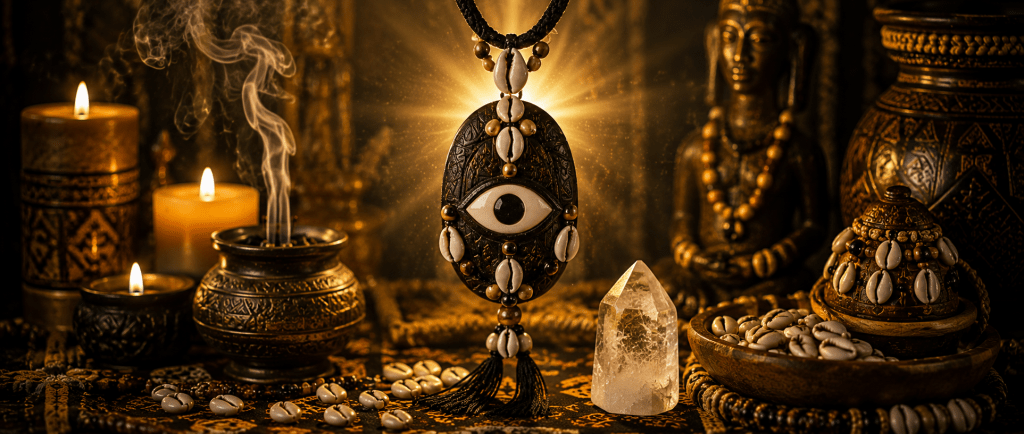 amulette de protection spirituelle bénie par le grand marabout Nawan contre le mauvais œil