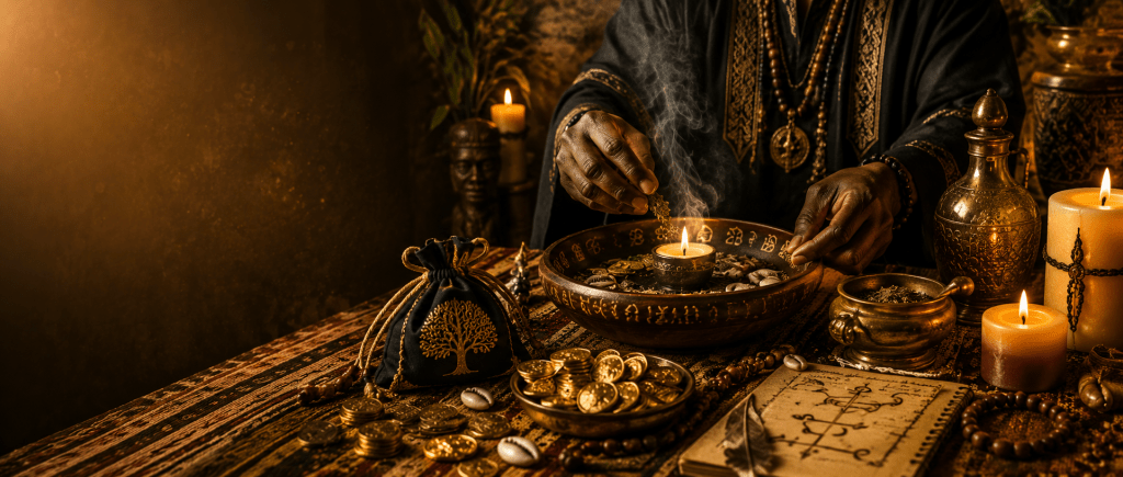 rituel de chance rapide réalisé par le grand marabout puissant Nawan pour attirer les opportunités financières et la réussite