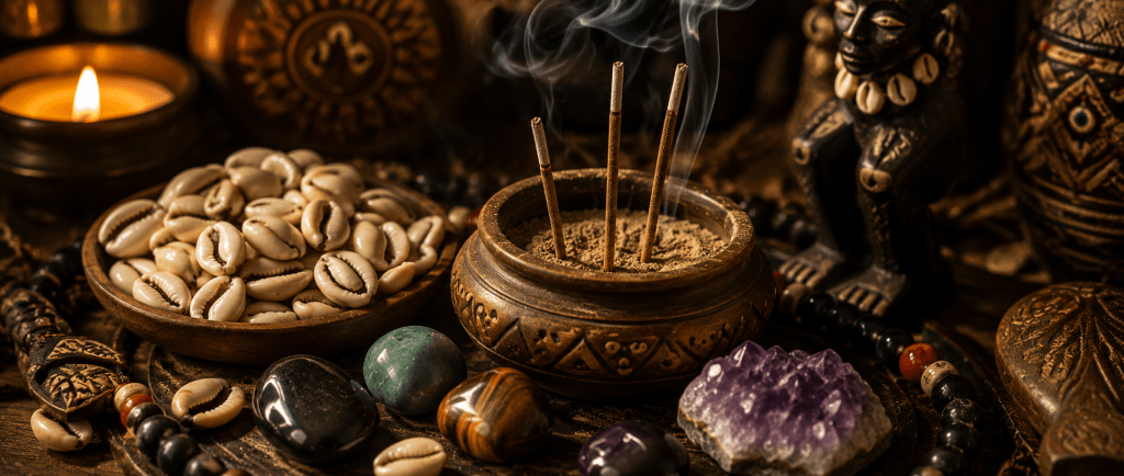  amulette et symboles de chance portés par un marabout puissant